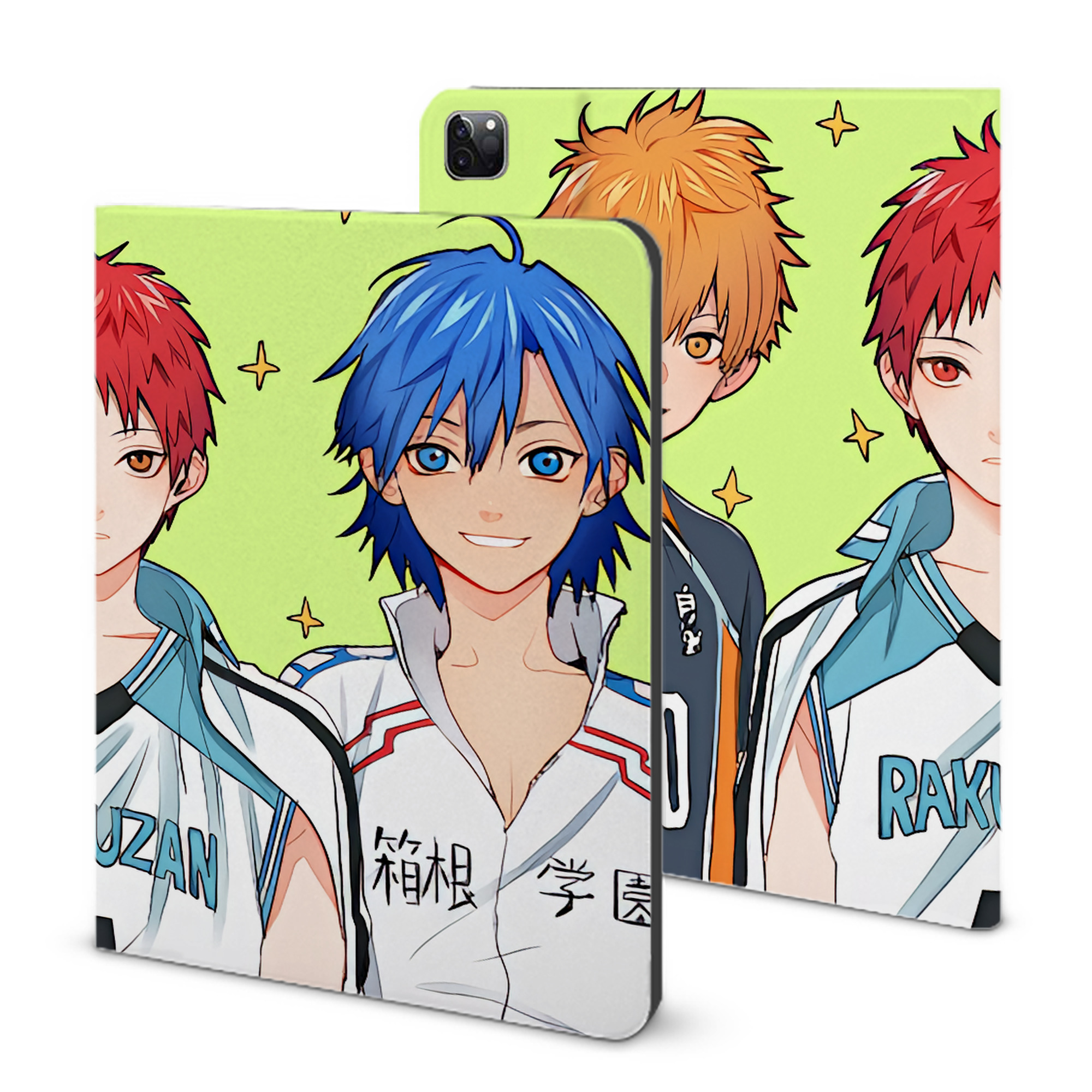 （画像用） ハイキュー!! Haikyu!! IPad ケース ブック型 PUレザー TPU 耐衝撃 軽量 薄型 ペン収納なし 全面保護 IPad 各モデル対応
